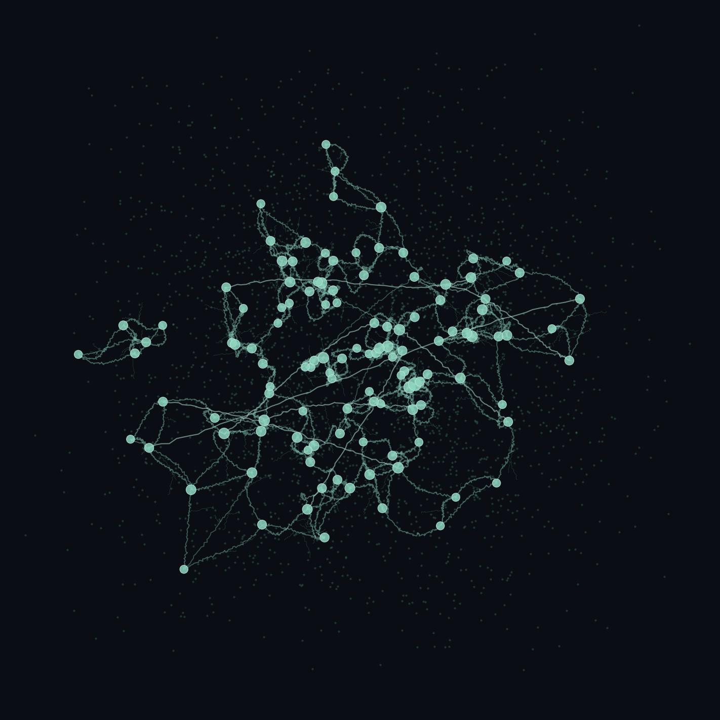 Cosmic web filamentary structure - snapshot 099